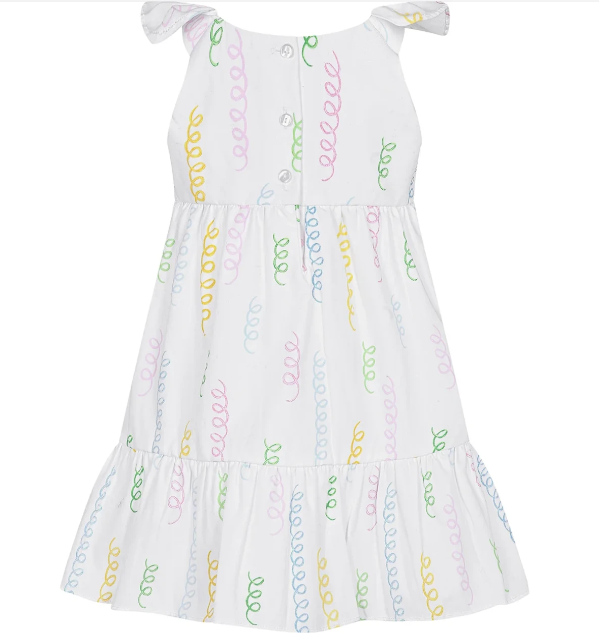 Colorful Spirals Cotton Woven Summer Dress 4 Colorful Spirals Cotton Woven Summer Dress - Image 2