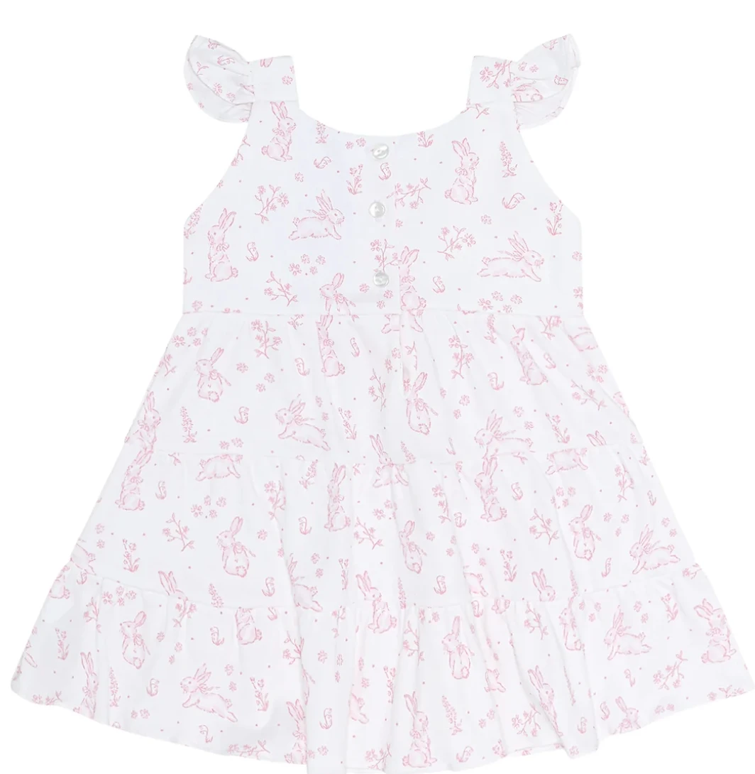 Pink Bunny Toile Dress 4 Pink Bunny Toile Dress - Image 2