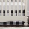 Buffalo Check (Black And White) Crib Skirt 17" Drop 1 Buffalo Check (Black And White) Crib Skirt 17" Drop -Liz and Roo buffalo check black and white crib skirt 17 drop 312998