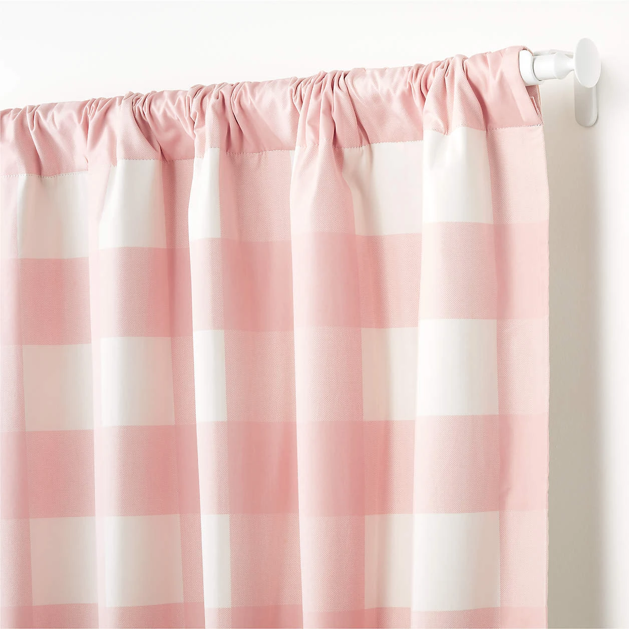 Buffalo Check Window Treatments - Pink 3 Buffalo Check Window Treatments - Pink