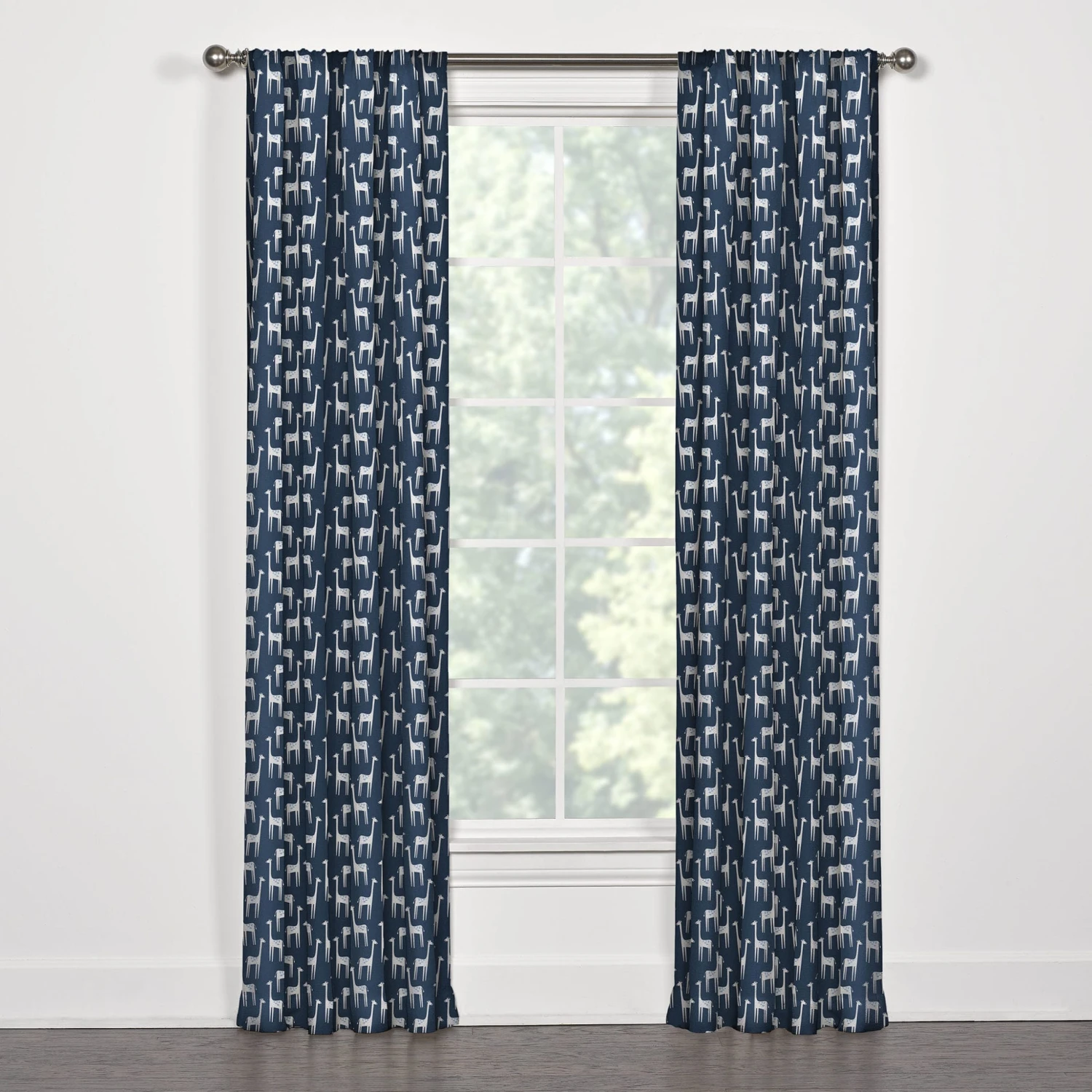 Giraffes Window Treatments | Available In 2 Colors 3 Giraffes Window Treatments | Available In 2 Colors