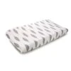 Gray Feathers Changing Pad Cover 2 Gray Feathers Changing Pad Cover -Liz and Roo gray feathers changing pad cover 110100