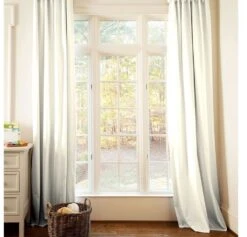 Ivory Linen Window Treatments
