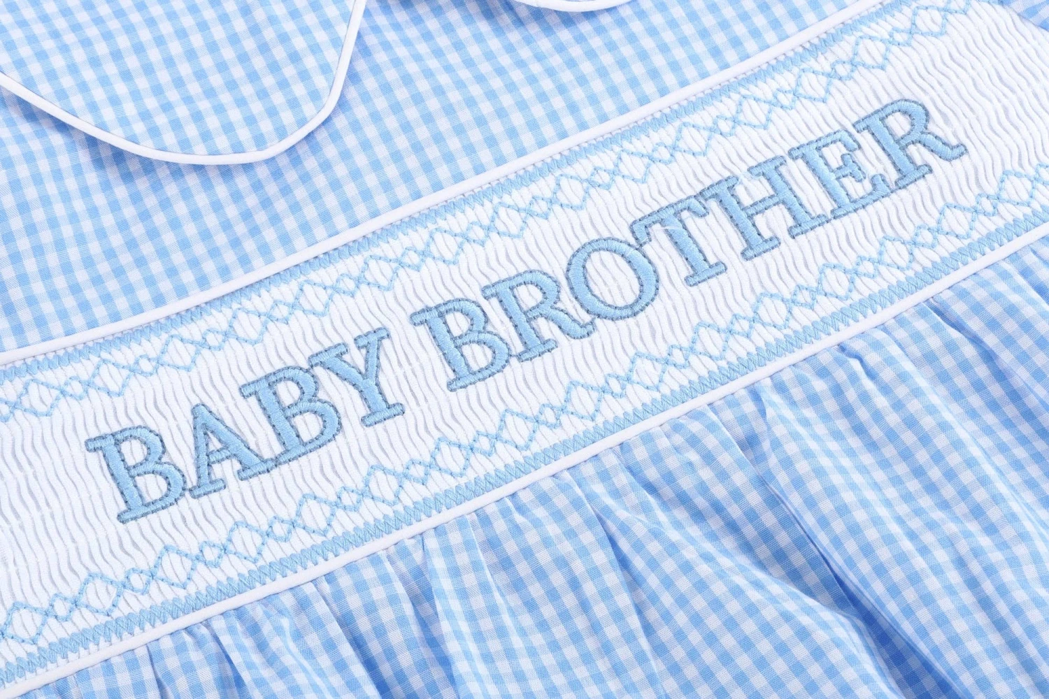 Baby Brother Smocked Bubble 5 Baby Brother Smocked Bubble - Image 3