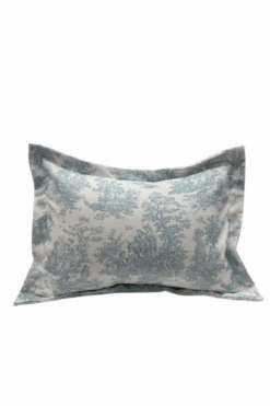 Light Blue Toile Baby Pillow Sham (INCLUDES Insert)