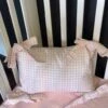 Light Pink Gingham Hand Tie Bow Pillow (INCLUDES Insert) 1 Light Pink Gingham Hand Tie Bow Pillow (INCLUDES Insert) -Liz and Roo light pink gingham hand tie bow pillow includes insert 235748