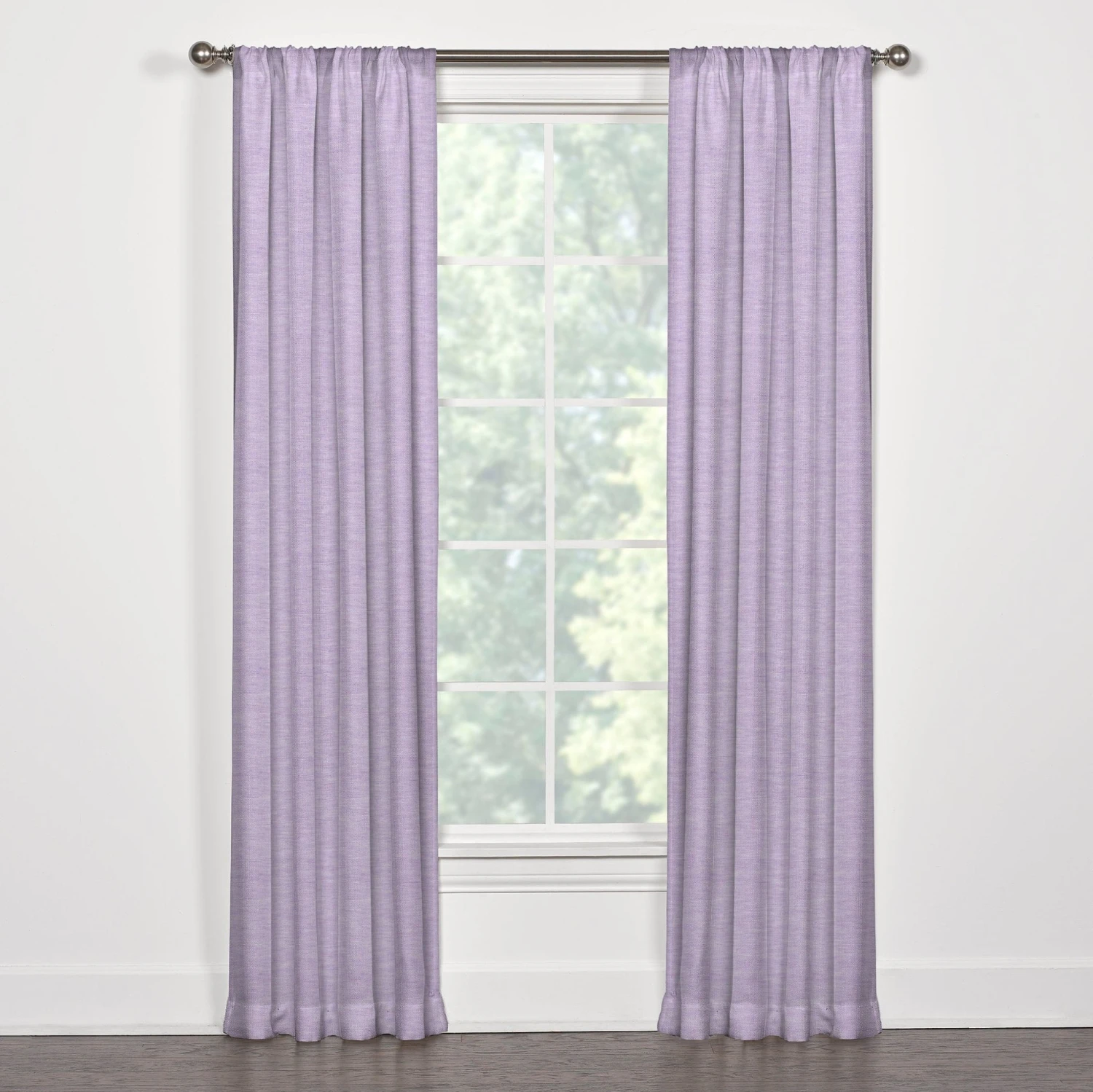 Linen Solid Window Treatments In Flax, Light Blue, Navy, Lavender, Or Sage Linen 4 Linen Solid Window Treatments In Flax, Light Blue, Navy, Lavender, Or Sage Linen - Image 2