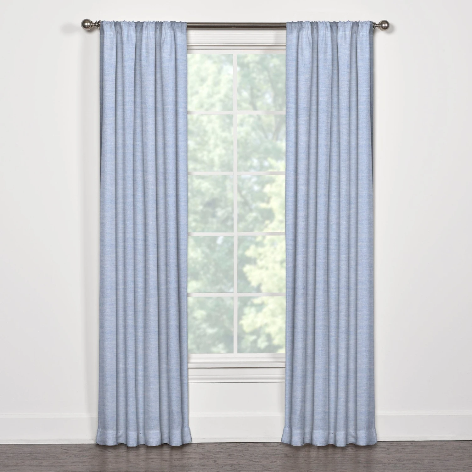 Linen Solid Window Treatments In Flax, Light Blue, Navy, Lavender, Or Sage Linen 5 Linen Solid Window Treatments In Flax, Light Blue, Navy, Lavender, Or Sage Linen - Image 3