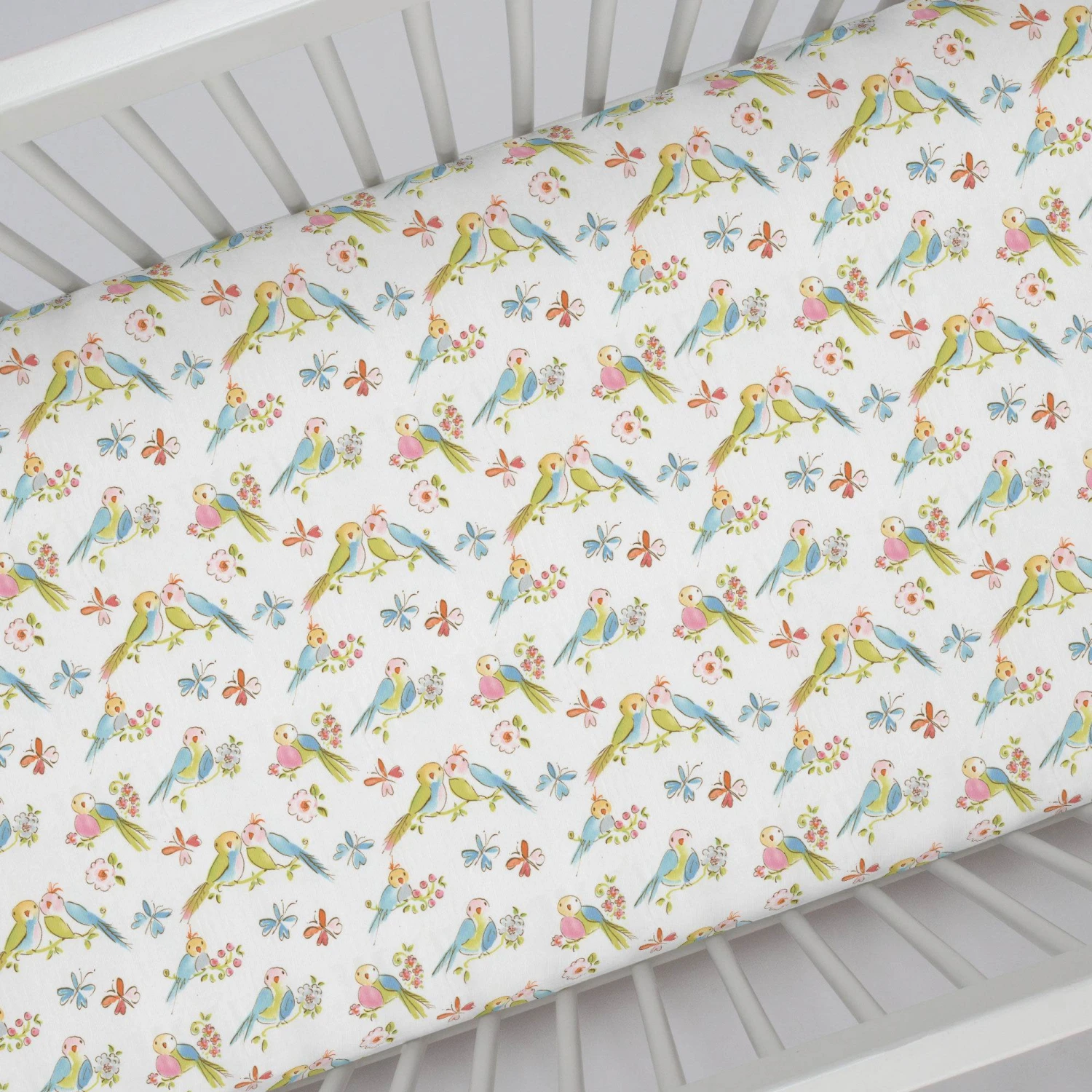Love Birds Changing Pad Cover 5 Love Birds Changing Pad Cover - Image 3