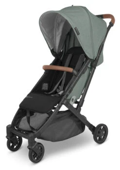 Minu V2 Stroller - Gwen - Green | Carbon Frame | Saddle Leather