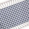 Navy 1" Plaid Crib Sheet 2 Navy 1" Plaid Crib Sheet -Liz and Roo navy plaid crib sheet 329157