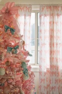 Petal Pink Bows Window Treatments