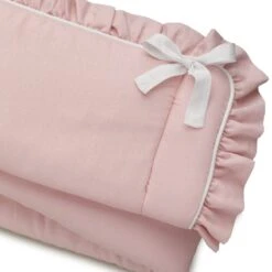 Petal Pink Linen Crib Sheet | Linen Blend Crib Sheet -Liz and Roo petal pink linen crib sheet linen blend crib sheet 490200
