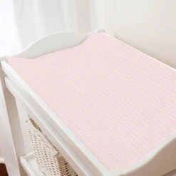Pink Circles Changing Pad Cover