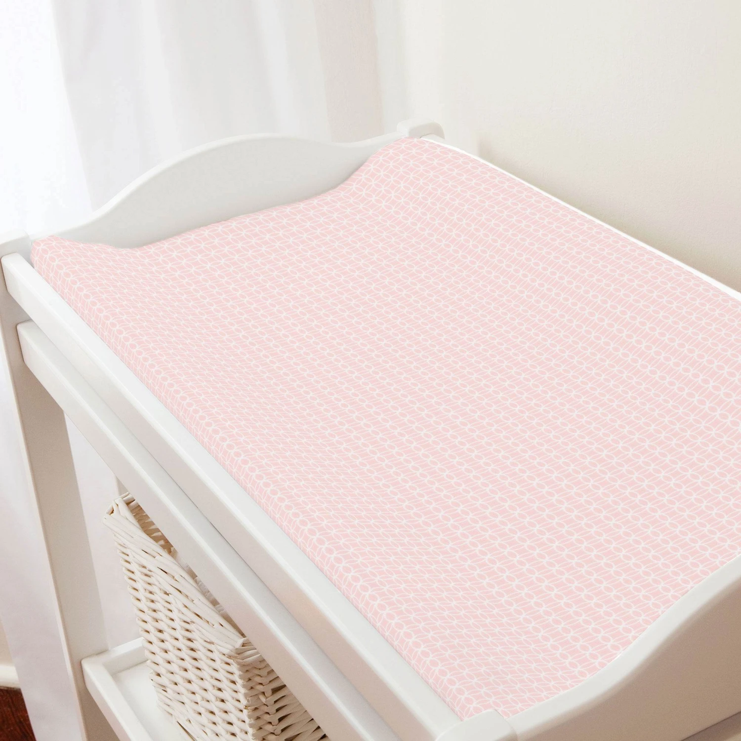 Pink Circles Changing Pad Cover 3 Pink Circles Changing Pad Cover