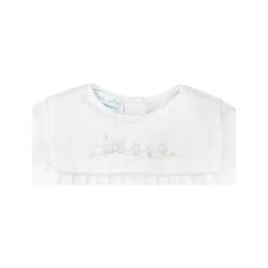 Newborn Romper With Train Embroidery In White 8 Newborn Romper With Train Embroidery In White -Liz and Roo romper with train embroidery in white 546119