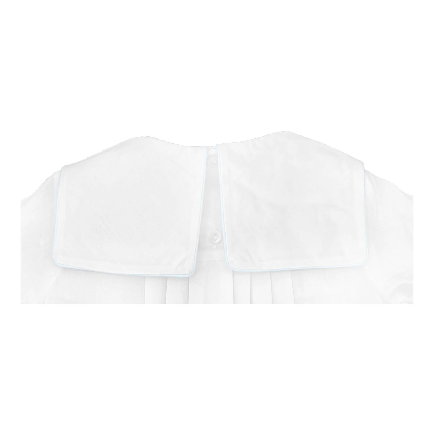 Newborn Romper With Train Embroidery In White 6 Newborn Romper With Train Embroidery In White - Image 4