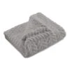Silver Gray Herringbone Faux Fur Blanket 1 Silver Gray Herringbone Faux Fur Blanket -Liz and Roo silver gray herringbone faux fur blanket 218981