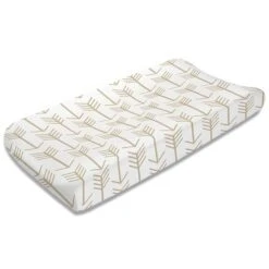 Tan Arrow Contoured Changing Pad Cover