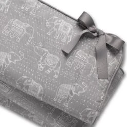 Tribal Elephants 4-pc Bedding Set - Gray -Liz and Roo tribal elephants 4 pc bedding set gray 905843