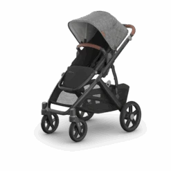 Uppababy Vista V3 Stroller Greyson - Charcoal Mélange | Carbon Frame | Saddle Leather