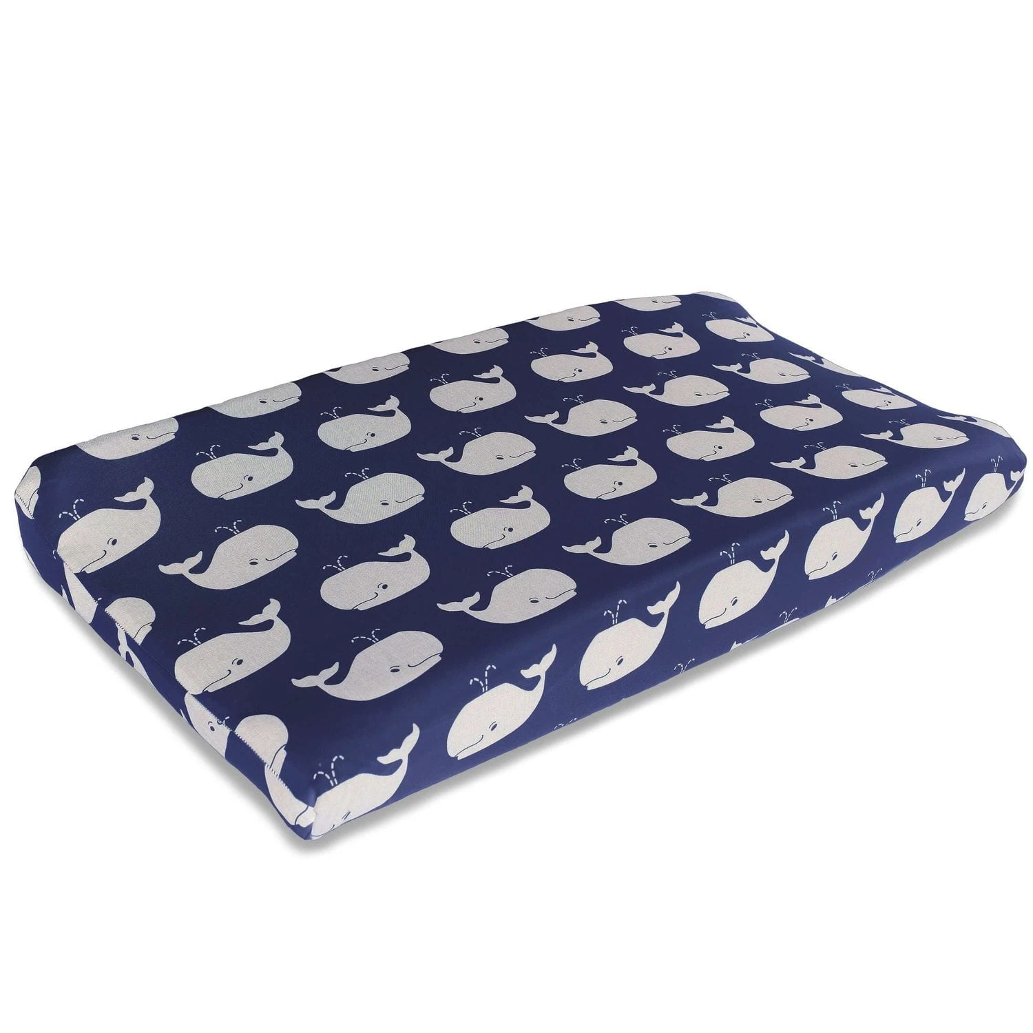 White Whale Tails Contoured Changing Pad Cover 3 White Whale Tails Contoured Changing Pad Cover